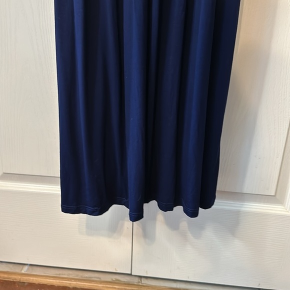Gilli One Shoulder Navy Blue Maxi Dress Size Small - Picture 4 of 10